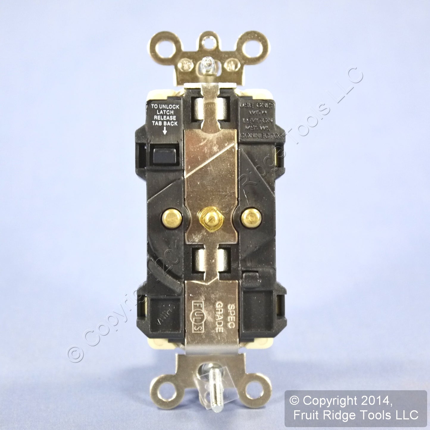 Leviton Ivory LEV-LOK Decora Industrial Outlet Duplex Receptacle 15A M1626-BI