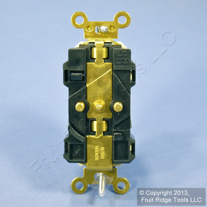 Leviton Ivory LEV-LOK Industrial Receptacle Duplex Outlet 20A M5362-I Boxed