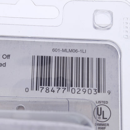 Leviton MLM06-1LI Ivory Preset Mural Dimmer Switch Multi-Way 600VA Mag Low Volt