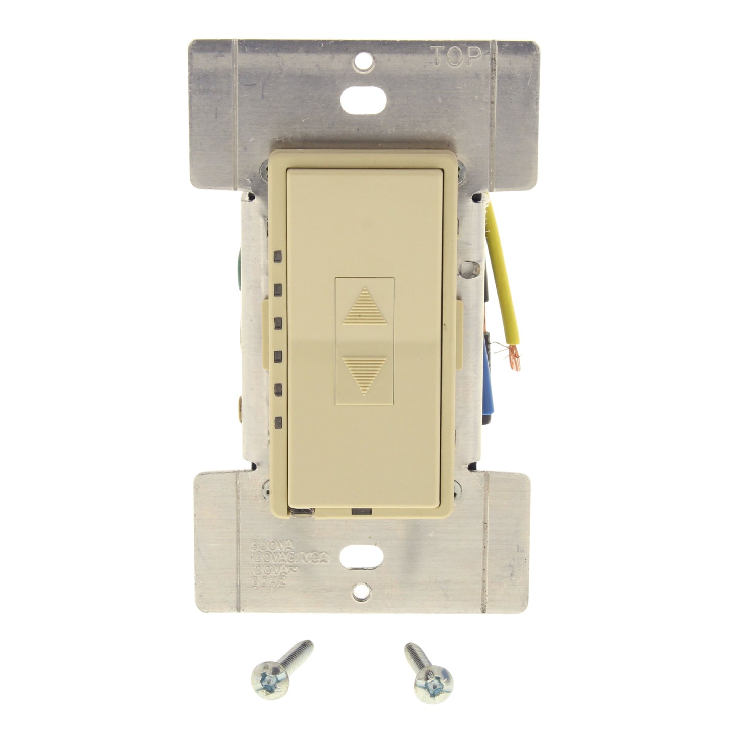 Leviton MLM06-1LI Ivory Preset Mural Dimmer Switch Multi-Way 600VA Mag Low Volt