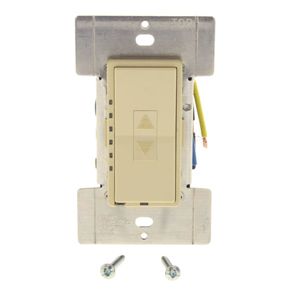 Leviton MLM06-1LI Ivory Preset Mural Dimmer Switch Multi-Way 600VA Mag Low Volt