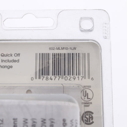Leviton White Dimmer Switch MultiWay Magnetic Low Voltage 1000VA MLM10-1LW