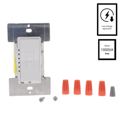 Leviton White Dimmer Switch MultiWay Magnetic Low Voltage 1000VA MLM10-1LW