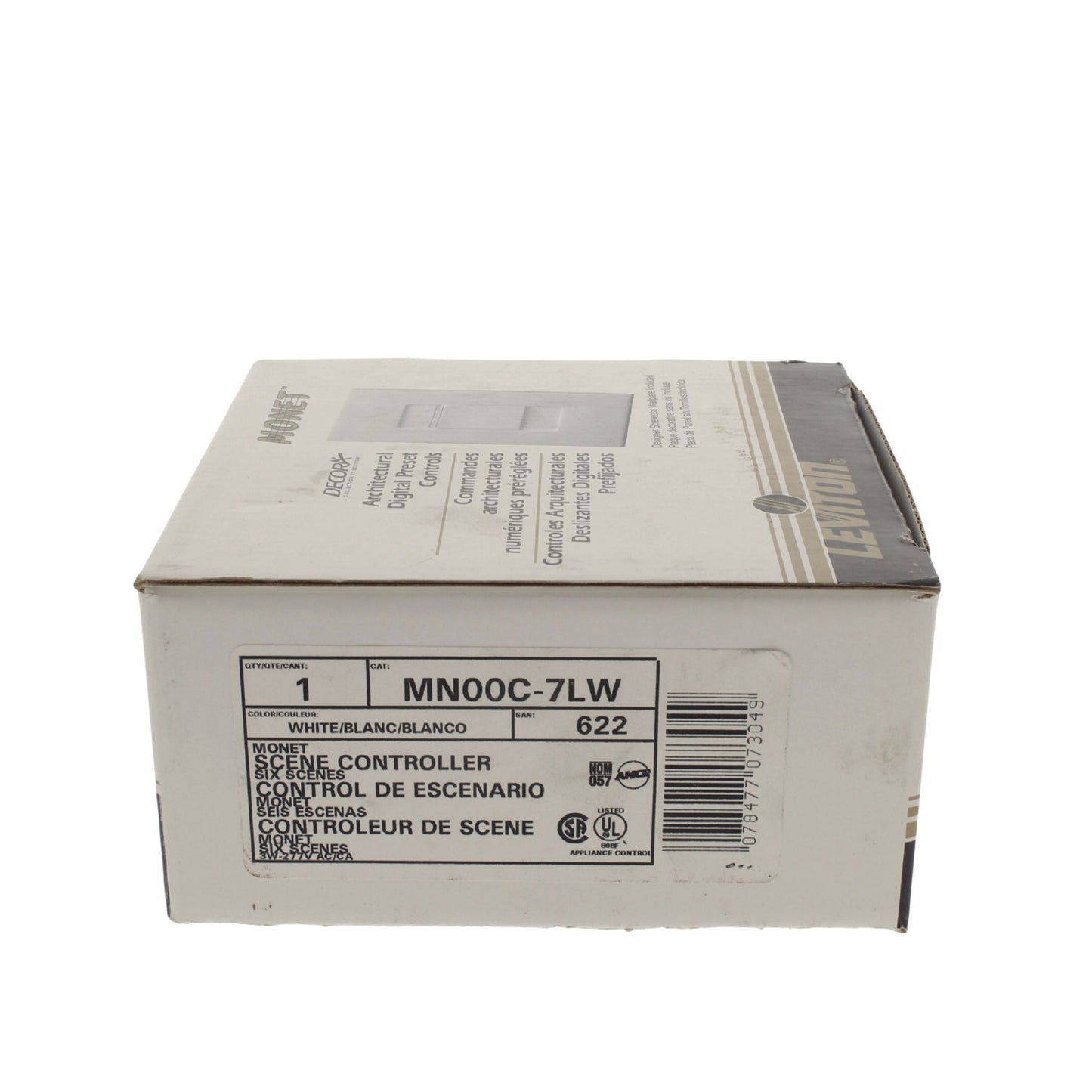 Leviton White Monet 6-Scene Dimmer Switch Controller 277V MN00C-7LW