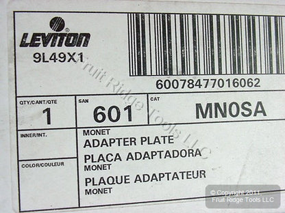 Leviton MN0SA Monet Small Decora Adapter Plate