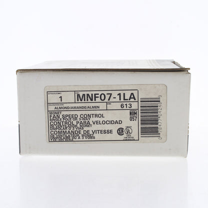 Leviton MNF07-1LA Almond Monet Slide Ceiling Fan Speed Control 120V 7.5A