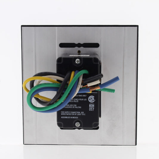 Leviton MNF10-1LE Black Monet Slide Ceiling Fan Speed Control 120V 10A