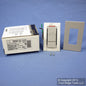 Leviton MNF10-1LG Gray Monet Slide Ceiling Fan Speed Control 120V 10A