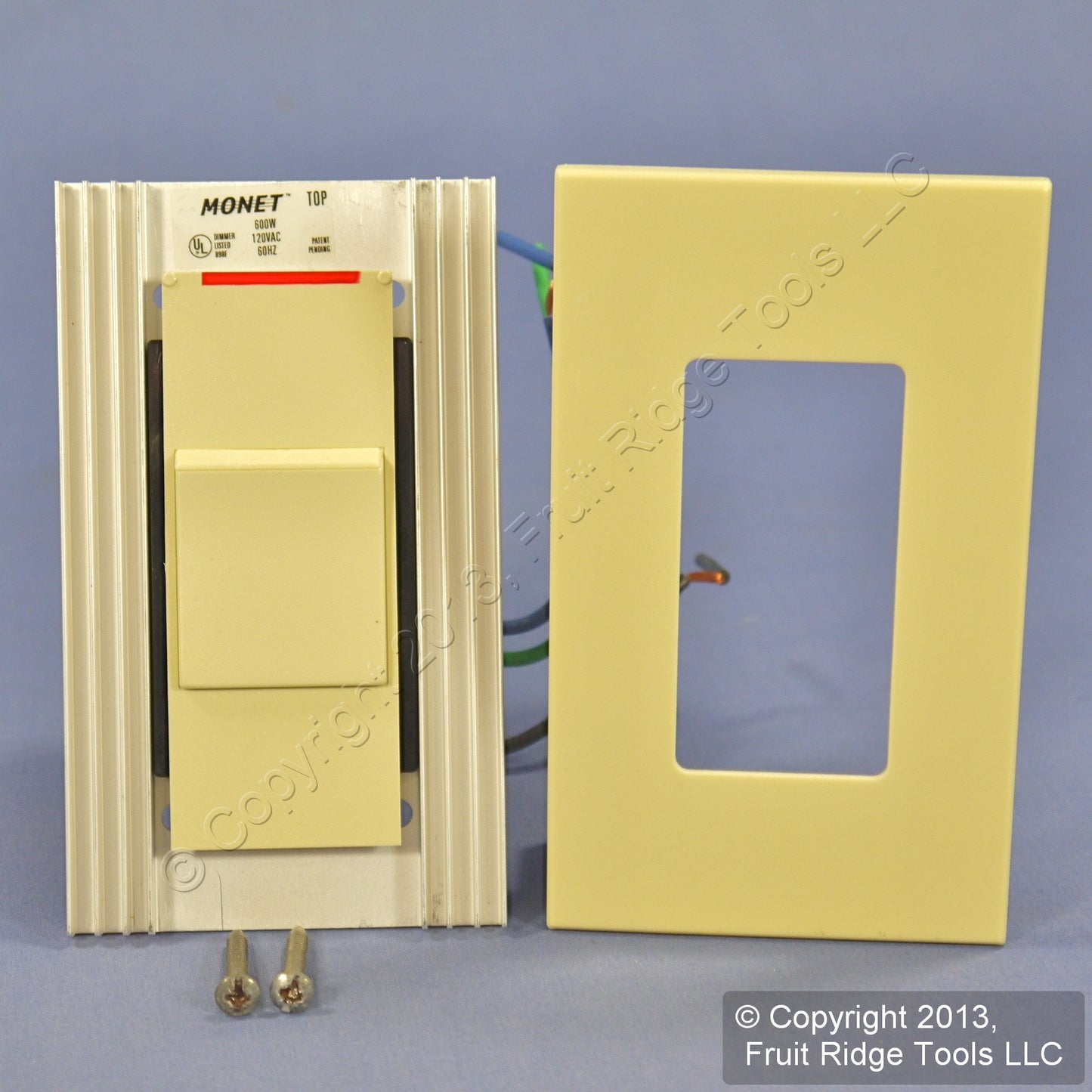 Leviton MNI06-10I Ivory Monet Slide Dimmer Switch 600W Incandescent