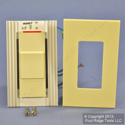 Leviton MNI06-10I Ivory Monet Slide Dimmer Switch 600W Incandescent