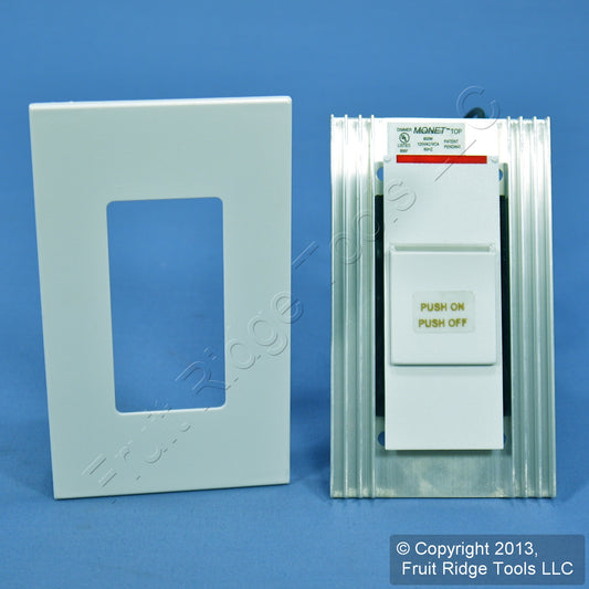 Leviton MNI06-1LW White Monet Slide Light Dimmer Switch 600W Incandescent Bulk