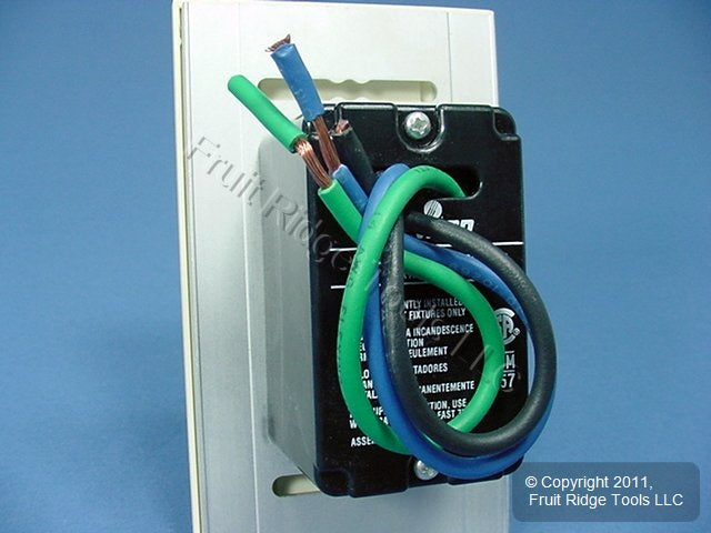Leviton MNI10-10A Almond Monet Slide Dimmer Switch 1000W Incandescent