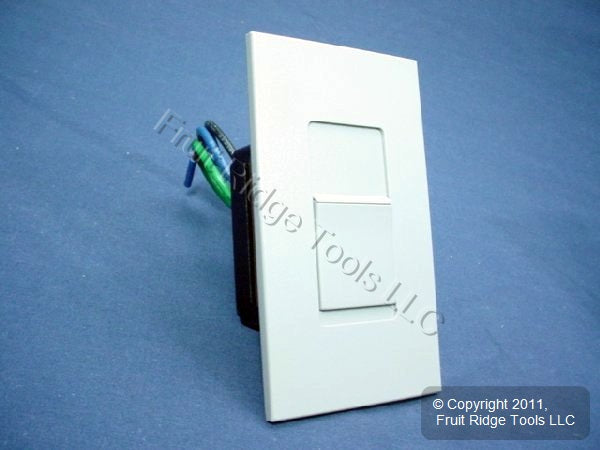 Leviton MNI10-10G Gray Monet Slide Dimmer Switch 1000W Incandescent