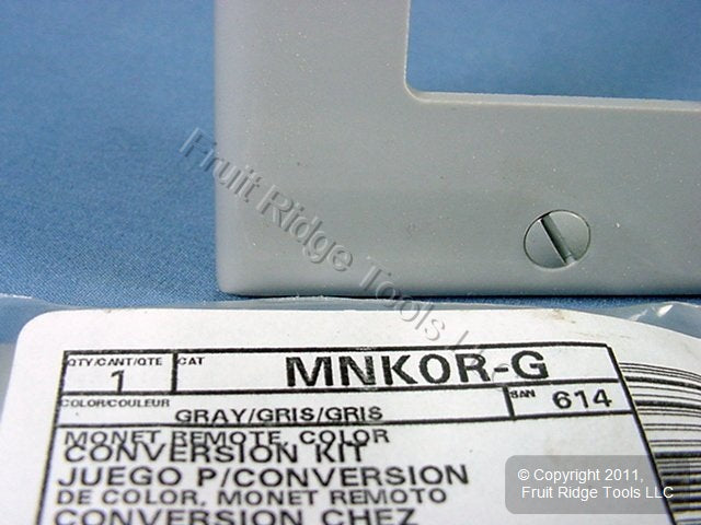 Leviton Gray Color Conversion Kit For Monet Light Dimmer Switch Remote MNK0R-G