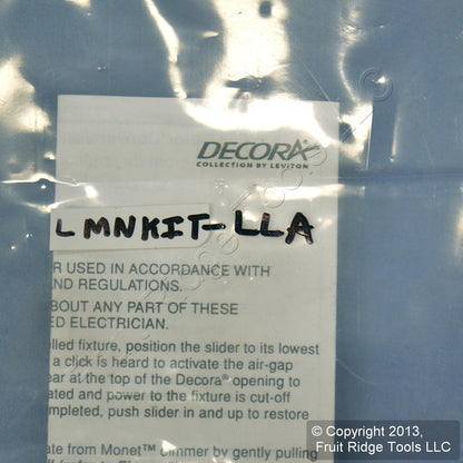 Leviton IPKIT-LLA Almond Color Change Conversion Kit for Wide Fin Monet Control