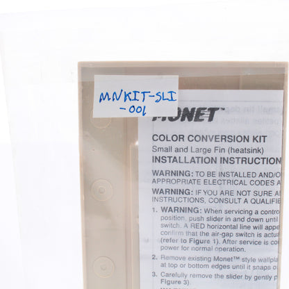 Leviton MNIIT-SLI-001 Ivory Narrow Fin Monet Control Color Conversion Change Kit