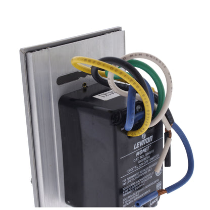 Leviton MNS10-1LG Gray Scene Monet On/Off Non-Dimming Switch Narrow Fin 1000VA