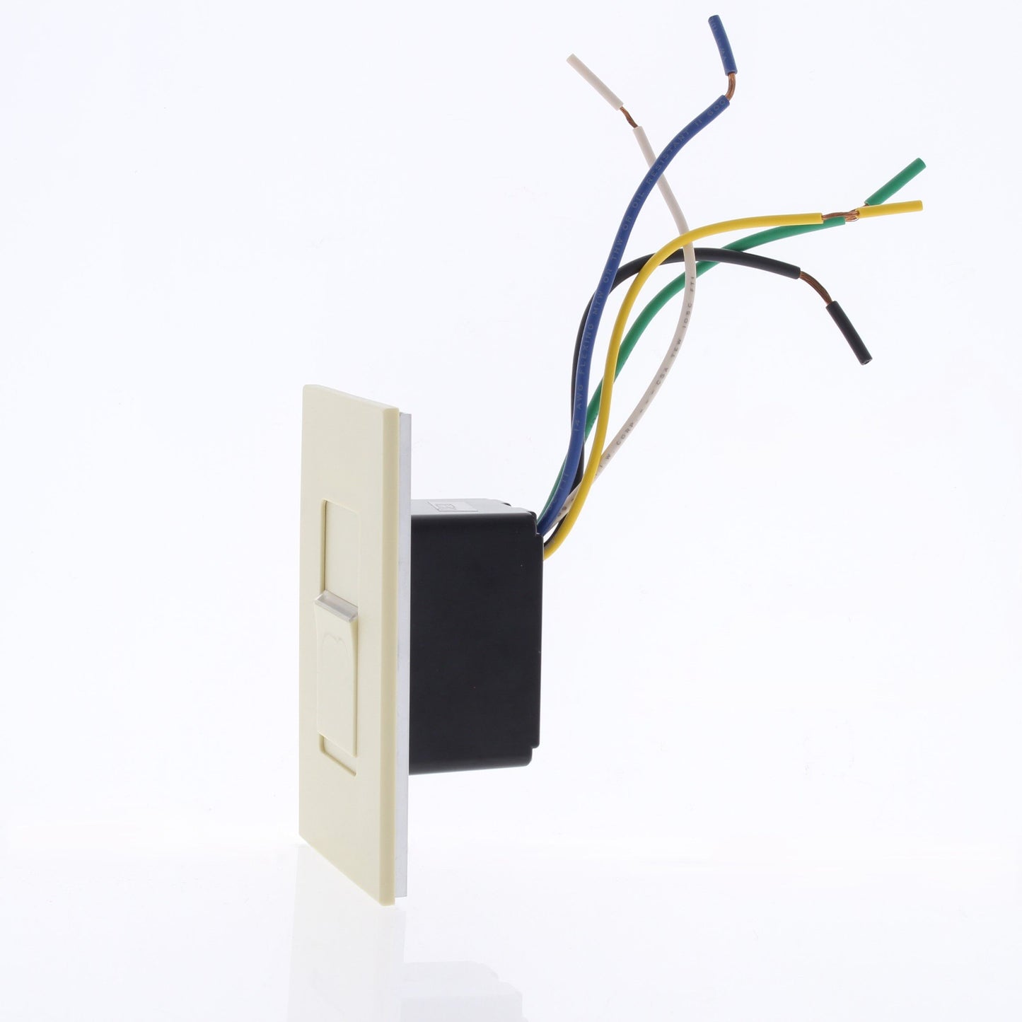 Leviton MNS10-1LI Ivory Monet Push On/Off Non-Dimming Switch 1000VA Low Voltage