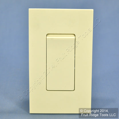 Leviton MNS20-D3A Almond Narrow Fin Monet 3-Way Rocker Switch 20A 120/277V 60Hz