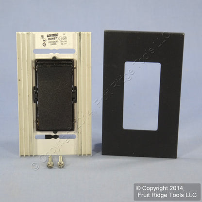 Leviton MNS20-D3E Black Narrow Fin Monet 3-Way Rocker Switch 20A 120/277V 60Hz