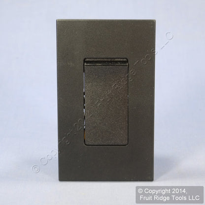 Leviton MNS20-D3E Black Narrow Fin Monet 3-Way Rocker Switch 20A 120/277V 60Hz