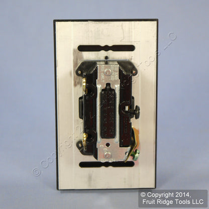 Leviton MNS20-D3E Black Narrow Fin Monet 3-Way Rocker Switch 20A 120/277V 60Hz