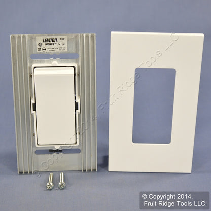 Leviton MNS20-D3W White Narrow Fin Monet 3-Way 20A Rocker Switch 120/277V 60Hz