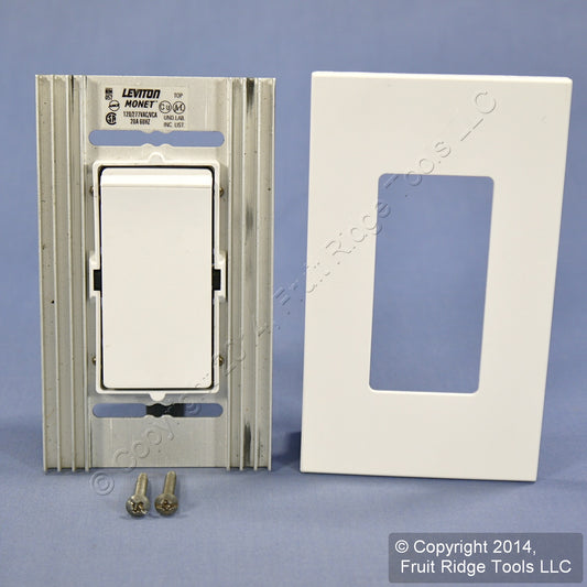 Leviton MNS20-D4W White Narrow Fin Monet 4-Way Rocker Switch 20A 120/277V 60Hz