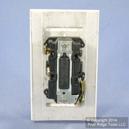 Leviton MNS20-D4W White Narrow Fin Monet 4-Way Rocker Switch 20A 120/277V 60Hz