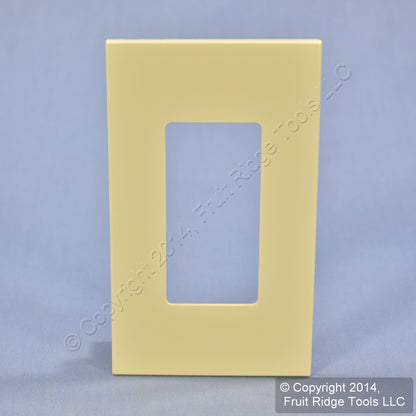 Leviton MNW10-I Ivory 1-Gang 1-Narrow Device Monet Snap-On Wallplate