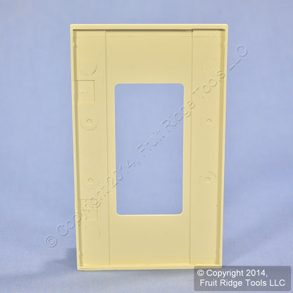 Leviton MNW10-I Ivory 1-Gang 1-Narrow Device Monet Snap-On Wallplate