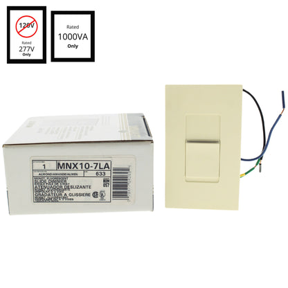 Leviton MNX10-7LA Almond Fluorescent Dimmer Light Switch 1000VA 277V AC 750W