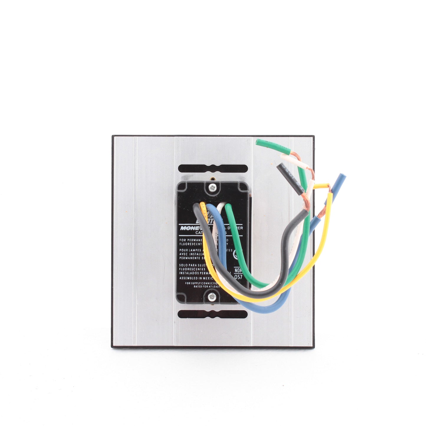 Leviton Black Monet Fluorescent Slide Light Dimmer Switch 1125W 120V MNX15-1LE