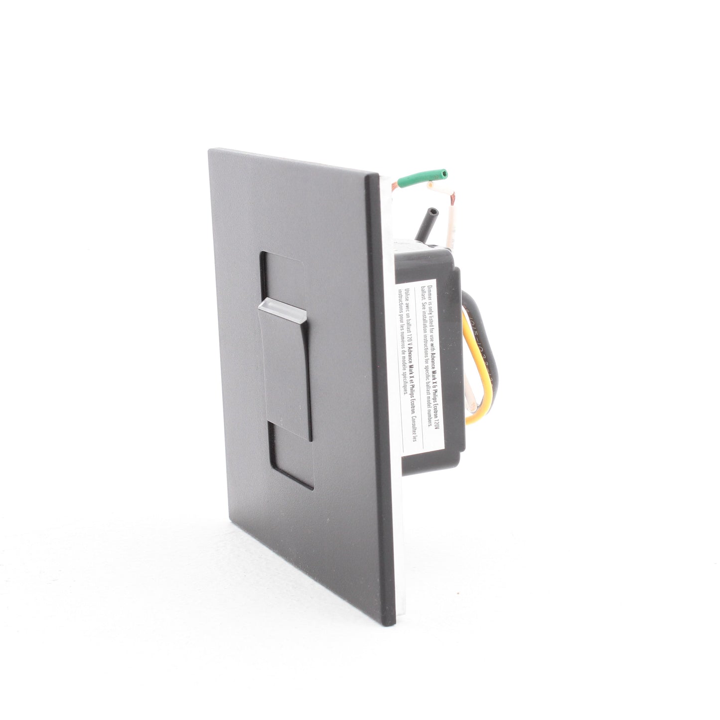 Leviton Black Monet Fluorescent Slide Light Dimmer Switch 1125W 120V MNX15-1LE