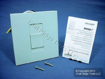 Leviton MNX15-7LG Gray Monet Fluorescent Slide Dimmer Ecotron Mark X 1500VA