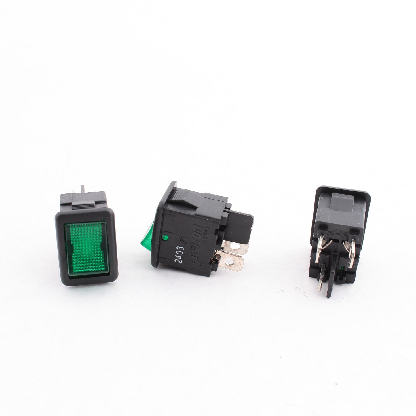 Leviton MR001 Green Pilot Light Illuminated Mini Rocker Panel Switch Micro 500pk
