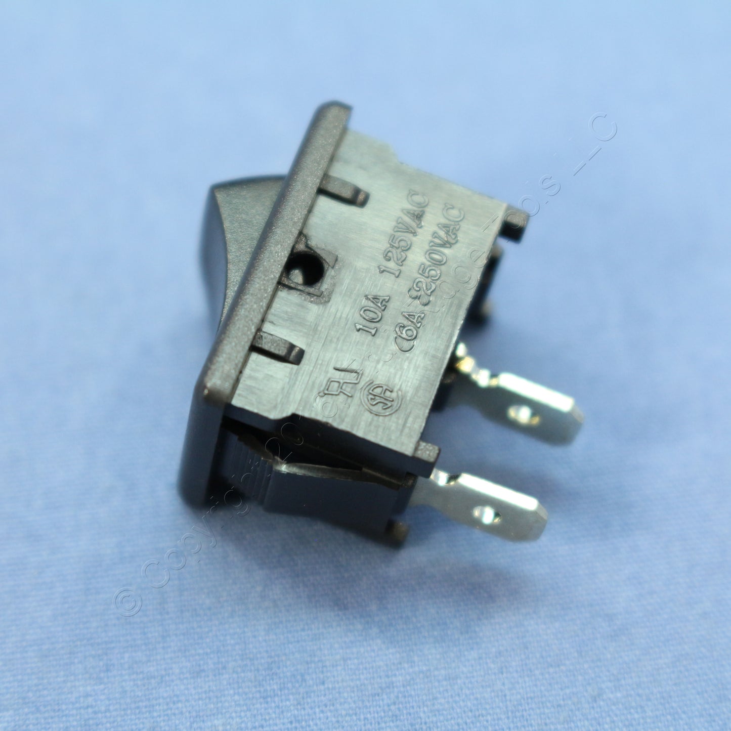 Leviton MR002 Black All- Snap-In Mini Rocker Panel Switch On/Off 10A Micro SPST