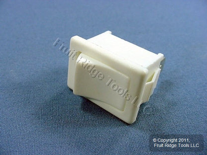 Leviton MR003 White Snap-In Mini Rocker Panel Switch On/Off 10A 125V SPDT Micro