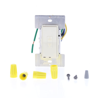 Leviton MRI10-1LA Almond Mural Decora Light Dimmer Switch Multi-Way 1000W Preset