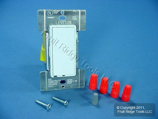 Leviton MSI10-1LW White Mural Dimmer Switch Multi-Way 1000W