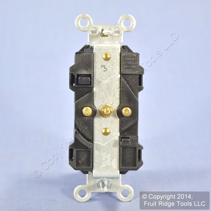 Leviton MT563-SE Black 20A Slim Body Tamper Resistant LEV-LOK Receptacle Outlet