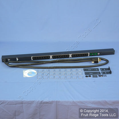 Leviton MV213-1E2 MeteRed 21 Outlet Vert Rack Power Distribution PDU 120/208V