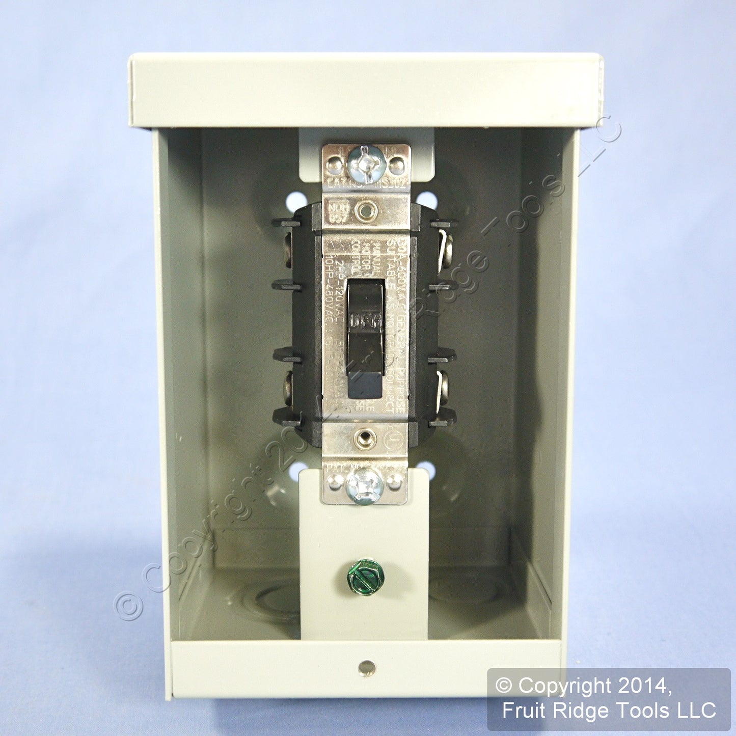 Leviton N3302 Motor Starter Switch DPST Double-Pole Single Throw w/Lockout 30A