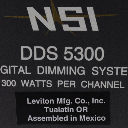 Leviton 4-Channel Black N5300-9 Satellite Dimmer Pack 300W Channel 15A 240V