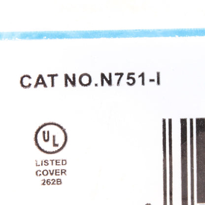 Leviton N751-I Ivory Phone Cable Split Wallplate Telephone Cover .406" Opening