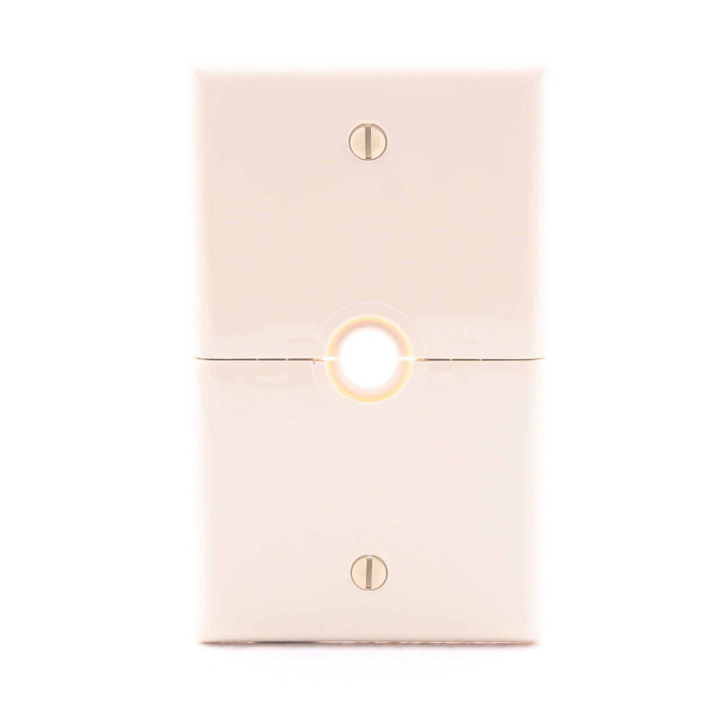 Leviton N751-I Ivory Phone Cable Split Wallplate Telephone Cover .406" Opening