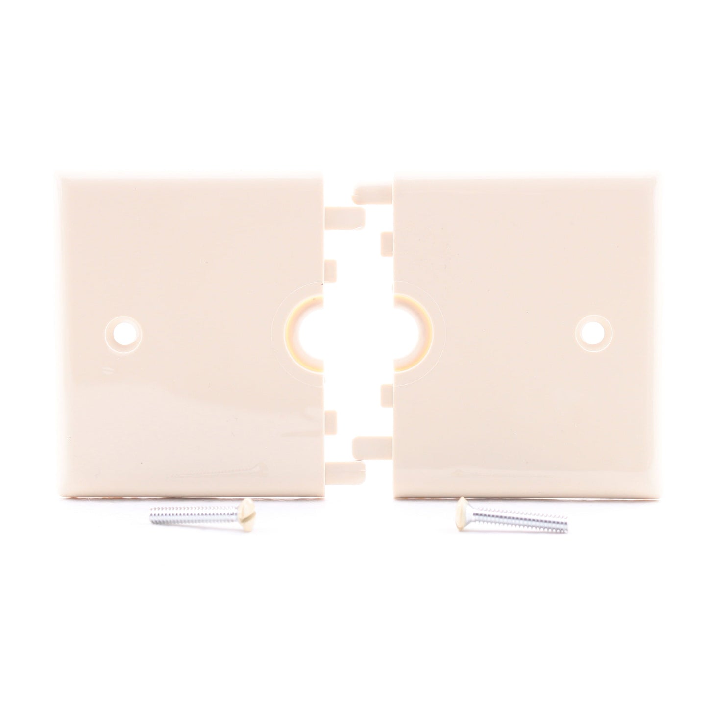 Leviton N751-I Ivory Phone Cable Split Wallplate Telephone Cover .406" Opening
