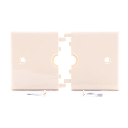 Leviton N751-I Ivory Phone Cable Split Wallplate Telephone Cover .406" Opening