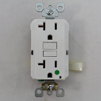 Leviton N7899-HGW White Hospital Grade 20A-125V Receptacle