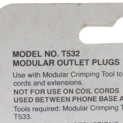 Lance Industries Phone Accessories 6 Standard 4-Wire Clear Modular Plugs 6-Pack